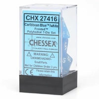 Frosted Caribbean Blue/White 7-Die Set (CHX27416)