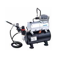 Air Compressor with Holding Tank Kit includes Hose &amp; Airbrush (HS-AS18K)