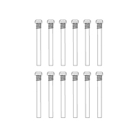 Round Head Half Thread Screws 12pcs MJXS-M3294