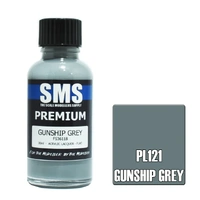 Premium Gunship Grey Acrylic Lacquer Paint 30ml PL121