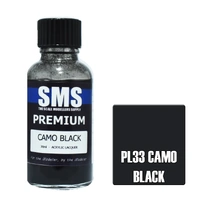 Premium Camo Black Acrylic Lacquer Paint 30ml PL33