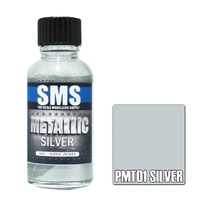 Metallic Silver Acrylic Lacquer Paint 30ml PMT01