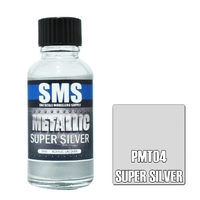 Metallic Super Silver Acrylic Lacquer Paint 30ml PMT04