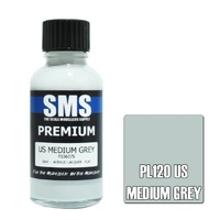 Premium US Medium Grey Acrylic Lacquer Paint 30ml PL120