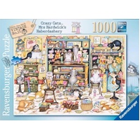 Crazy Cats Mrs Hardwicks Haberdashery 1000pc Puzzle RB1083 8