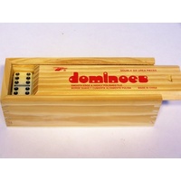 Dominoes Double 6 wood Box T1040