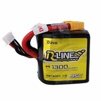 1300mAh 95C 14.8V Soft Case Lipo Battery R-Line XT60 Plug Square